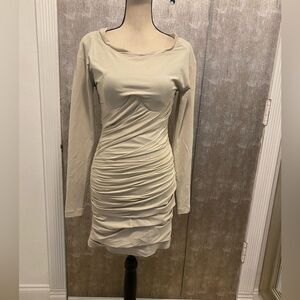 Alexander Wang ruched corset build in mini dress, size 4